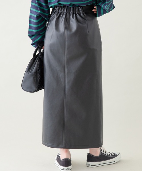 LAVEANGE（ラビアンジェ）の「合皮タイトスカート（スカート・レディース・ブラック/イエロー・LL/3L/4L/M/L）」の15枚目の写真