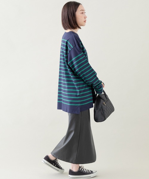 LAVEANGE（ラビアンジェ）の「合皮タイトスカート（スカート・レディース・ブラック/イエロー・LL/3L/4L/M/L）」の13枚目の写真