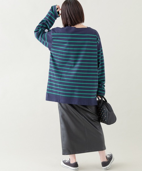 LAVEANGE（ラビアンジェ）の「合皮タイトスカート（スカート・レディース・ブラック/イエロー・LL/3L/4L/M/L）」の5枚目の写真