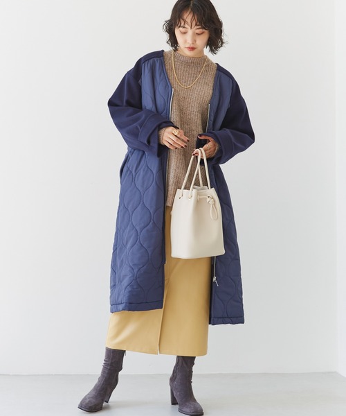 LAVEANGE（ラビアンジェ）の「合皮タイトスカート（スカート・レディース・ブラック/イエロー・LL/3L/4L/M/L）」の12枚目の写真