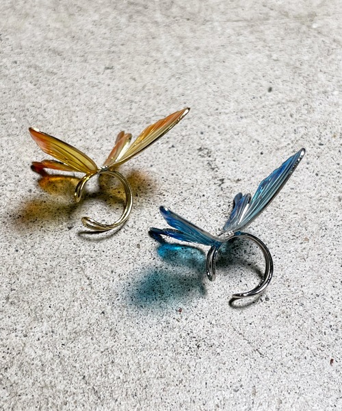 gargle(ガーグル)の「gargle ガーグル : 蝶 バタフライ ナビ イヤーカフ(イヤーカフ・レディース・オレンジ/ブルー・FREE)」の8枚目の写真