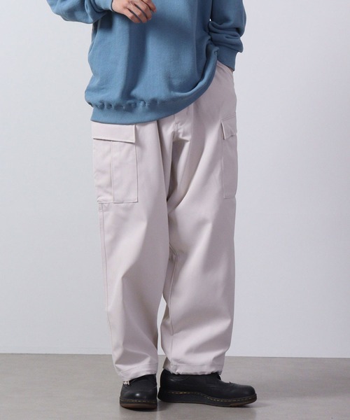 FUNALIVE（ファンアライブ）の「ツイル 6POCKET ワイドカーゴパンツ（カーゴパンツ・メンズ・ブラック/キナリ/カーキ・L/XL/M）」の14枚目の写真