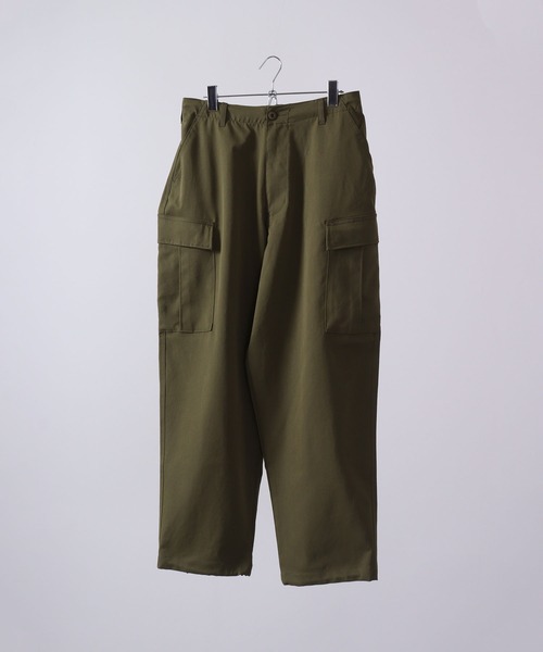 FUNALIVE（ファンアライブ）の「ツイル 6POCKET ワイドカーゴパンツ（カーゴパンツ・メンズ・ブラック/キナリ/カーキ・L/XL/M）」の6枚目の写真