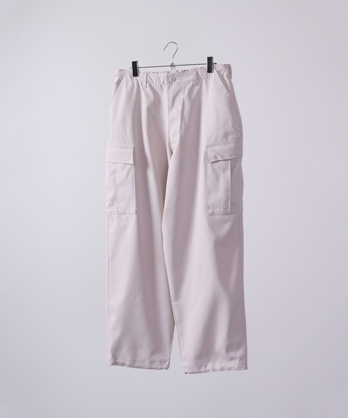 FUNALIVE（ファンアライブ）の「ツイル 6POCKET ワイドカーゴパンツ（カーゴパンツ・メンズ・ブラック/キナリ/カーキ・L/XL/M）」の4枚目の写真