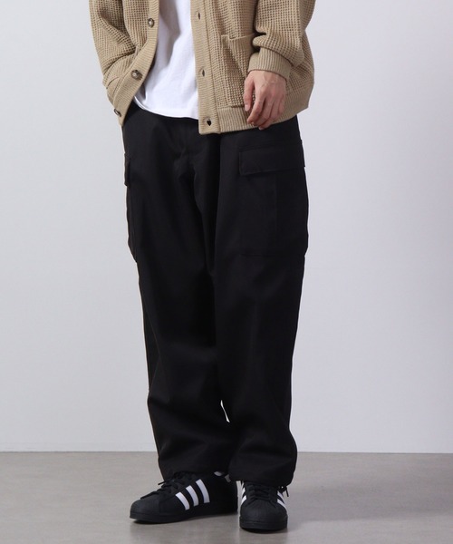 FUNALIVE（ファンアライブ）の「ツイル 6POCKET ワイドカーゴパンツ（カーゴパンツ・メンズ・ブラック/キナリ/カーキ・L/XL/M）」の18枚目の写真