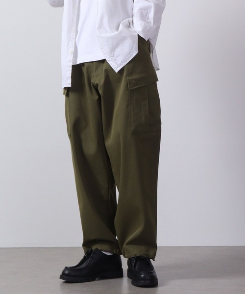 FUNALIVE（ファンアライブ）の「ツイル 6POCKET ワイドカーゴパンツ（カーゴパンツ・メンズ・ブラック/キナリ/カーキ・L/XL/M）」の22枚目の写真