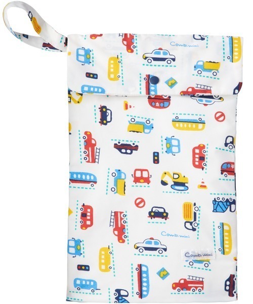 combimini(コンビミニ)の「はっ水ナイロン レインコート(レインコート/ポンチョ・キッズ・サーモンピンク/レッド/ピンク/ネイビー/グリーン系その他/オフホワイト・S/M/L)」の7枚目の写真