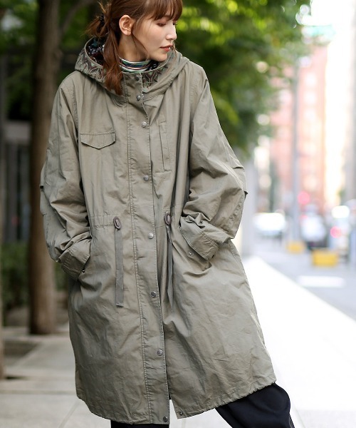 チチカカ（チチカカ）の「【大きいサイズ】3wayモッズコート【シリーズ累計 20,000枚突破】（モッズコート・レディース・ライトグレー/カーキ/ブラック・3L）」の10枚目の写真