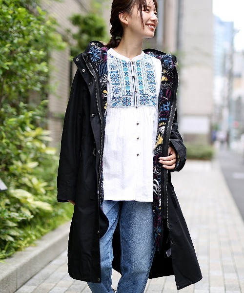 チチカカ（チチカカ）の「【大きいサイズ】3wayモッズコート【シリーズ累計 20,000枚突破】（モッズコート・レディース・ライトグレー/カーキ/ブラック・3L）」の15枚目の写真