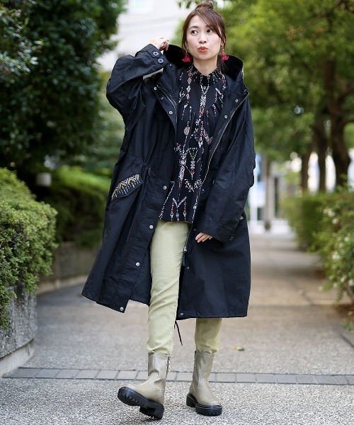 チチカカ（チチカカ）の「【大きいサイズ】3wayモッズコート【シリーズ累計 20,000枚突破】（モッズコート・レディース・ライトグレー/カーキ/ブラック・3L）」の16枚目の写真