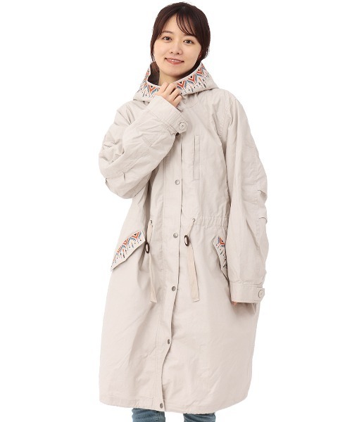 チチカカ（チチカカ）の「【大きいサイズ】3wayモッズコート【シリーズ累計 20,000枚突破】（モッズコート・レディース・ライトグレー/カーキ/ブラック・3L）」の20枚目の写真