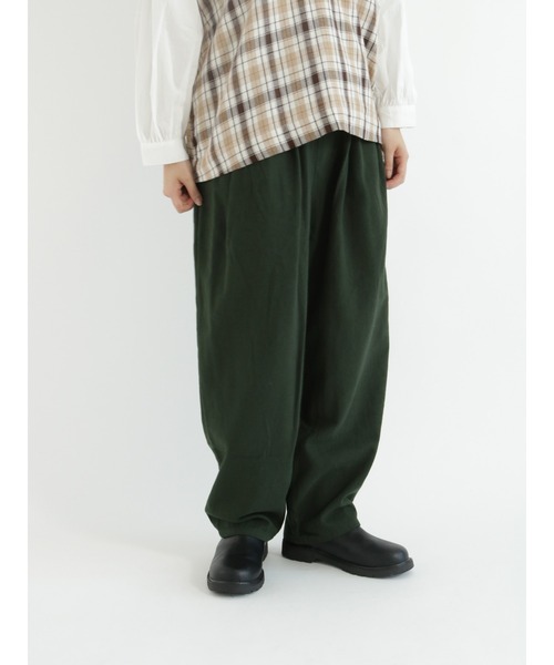 Samansa Mos2（サマンサ モスモス）の「コットンヘリンボーンペンギンパンツ（その他パンツ・レディース・ブラック/チャコール/キナリ/オレンジ/グリーン・ﾌﾘ-）」の5枚目の写真