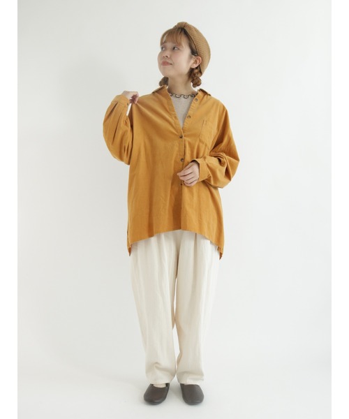 Samansa Mos2（サマンサ モスモス）の「コットンヘリンボーンペンギンパンツ（その他パンツ・レディース・ブラック/チャコール/キナリ/オレンジ/グリーン・ﾌﾘ-）」の8枚目の写真