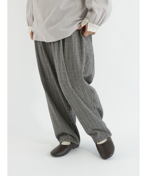 Samansa Mos2（サマンサ モスモス）の「コットンヘリンボーンペンギンパンツ（その他パンツ・レディース・ブラック/チャコール/キナリ/オレンジ/グリーン・ﾌﾘ-）」の17枚目の写真