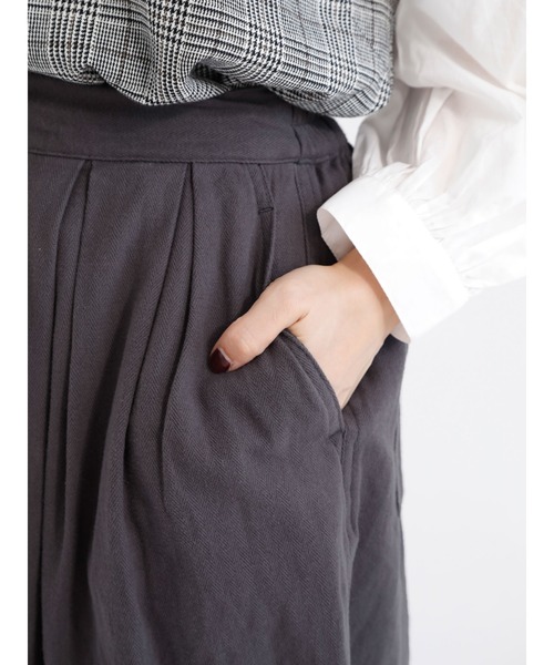 Samansa Mos2（サマンサ モスモス）の「コットンヘリンボーンペンギンパンツ（その他パンツ・レディース・ブラック/チャコール/キナリ/オレンジ/グリーン・ﾌﾘ-）」の22枚目の写真