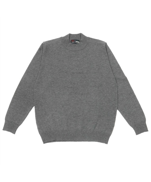 TOKYO SHIRTS（トウキョウシャツ）の「モックネック シンプル ニットセーター（ニット/セーター・メンズ・ブラック/ネイビー/ダークグレー/ボルドー/ダークパープル・LL/M/L）」の3枚目の写真