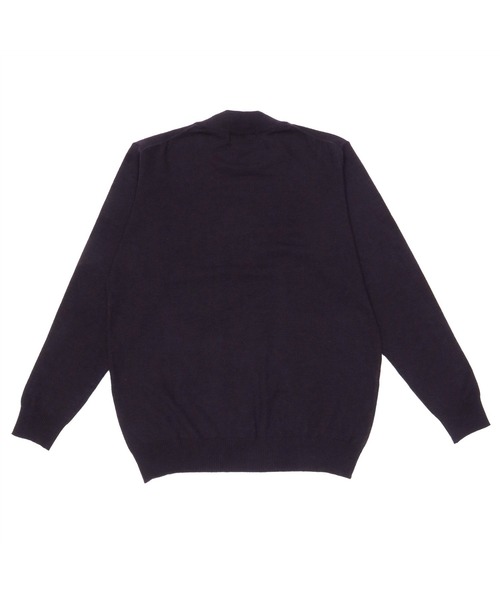 TOKYO SHIRTS（トウキョウシャツ）の「モックネック シンプル ニットセーター（ニット/セーター・メンズ・ブラック/ネイビー/ダークグレー/ボルドー/ダークパープル・LL/M/L）」の8枚目の写真