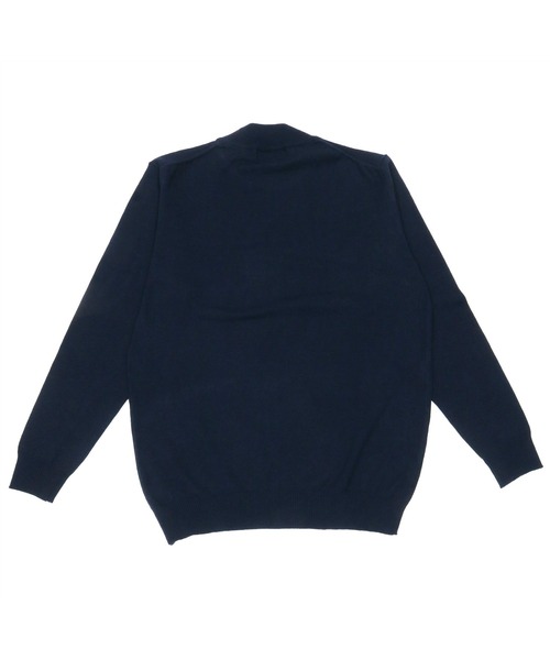 TOKYO SHIRTS（トウキョウシャツ）の「モックネック シンプル ニットセーター（ニット/セーター・メンズ・ブラック/ネイビー/ダークグレー/ボルドー/ダークパープル・LL/M/L）」の10枚目の写真