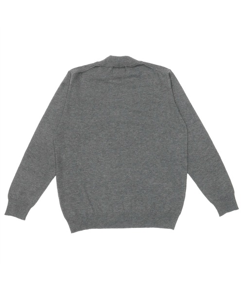 TOKYO SHIRTS（トウキョウシャツ）の「モックネック シンプル ニットセーター（ニット/セーター・メンズ・ブラック/ネイビー/ダークグレー/ボルドー/ダークパープル・LL/M/L）」の12枚目の写真