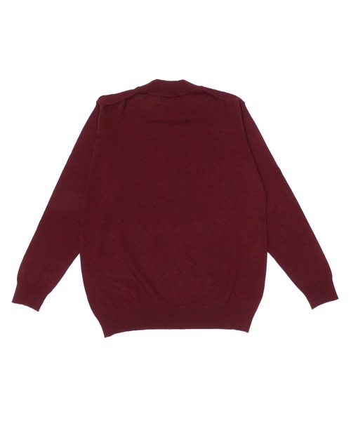 TOKYO SHIRTS（トウキョウシャツ）の「モックネック シンプル ニットセーター（ニット/セーター・メンズ・ブラック/ネイビー/ダークグレー/ボルドー/ダークパープル・LL/M/L）」の16枚目の写真