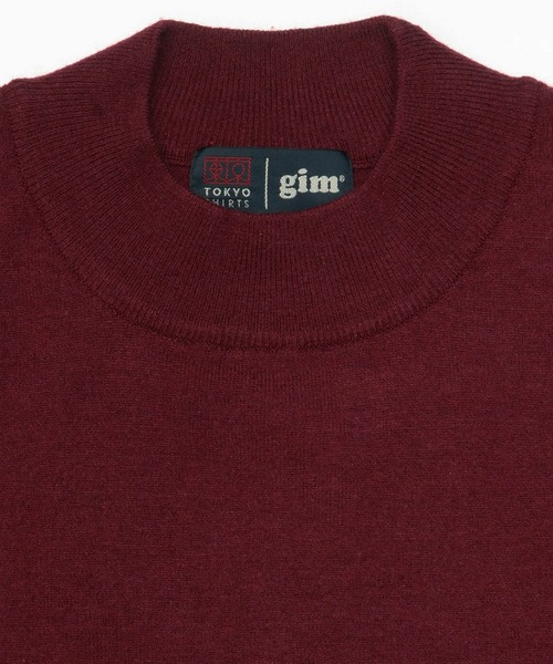 TOKYO SHIRTS（トウキョウシャツ）の「モックネック シンプル ニットセーター（ニット/セーター・メンズ・ブラック/ネイビー/ダークグレー/ボルドー/ダークパープル・LL/M/L）」の17枚目の写真