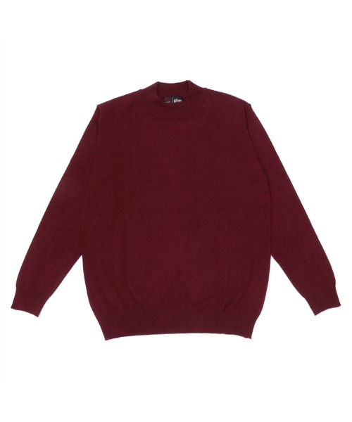 TOKYO SHIRTS（トウキョウシャツ）の「モックネック シンプル ニットセーター（ニット/セーター・メンズ・ブラック/ネイビー/ダークグレー/ボルドー/ダークパープル・LL/M/L）」の7枚目の写真