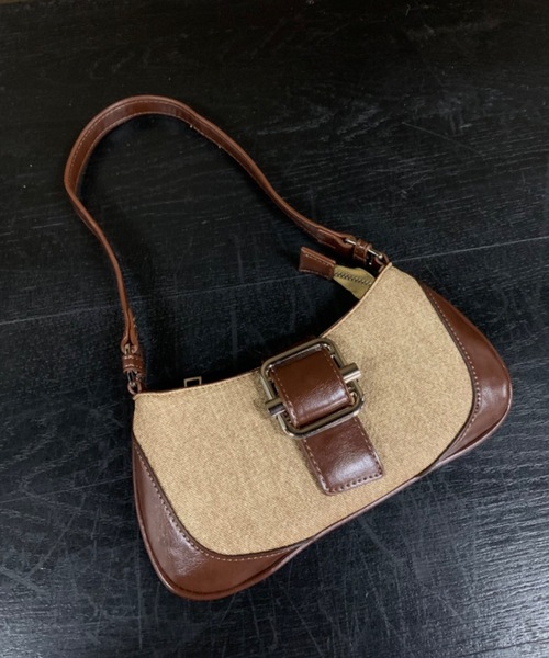 SHAGGIE(シャギー)の「ワンハンドルヴィンテージ風BAG(ハンドバッグ・レディース・ブラウン/ブラック・FREE)」の11枚目の写真