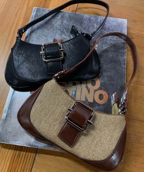 SHAGGIE(シャギー)の「ワンハンドルヴィンテージ風BAG(ハンドバッグ・レディース・ブラウン/ブラック・FREE)」の8枚目の写真