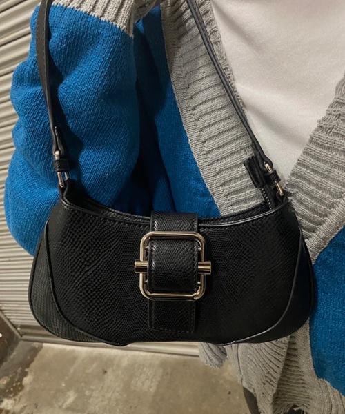 SHAGGIE(シャギー)の「ワンハンドルヴィンテージ風BAG(ハンドバッグ・レディース・ブラウン/ブラック・FREE)」の5枚目の写真