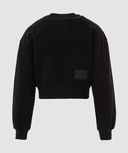 WE11DONE（ウェルダン）の「CURSIVE LOGO WOMENS CROP SWEATSHIRT（スウェット・レディース・ホワイト/ブラック・XS/S）」の3枚目の写真