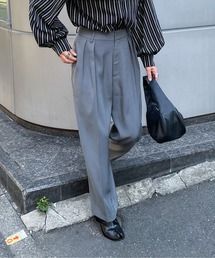 feepur | ツータックワイドスラックス(スラックス)