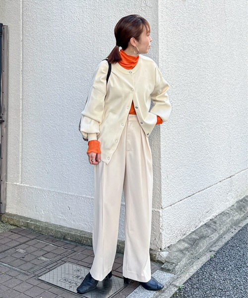 feepur（フェピュール）の「ツータックワイドスラックス（スラックス・レディース・ブラック/ブラウン/グレー系その他/アイボリー/ピンク/グレー・SMALL/MEDIUM）」の17枚目の写真