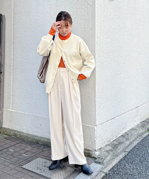 feepur（フェピュール）の「ツータックワイドスラックス（スラックス・レディース・ブラック/ブラウン/グレー系その他/アイボリー/ピンク/グレー・SMALL/MEDIUM）」の18枚目の写真