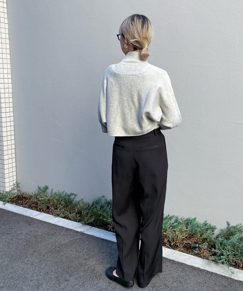 feepur（フェピュール）の「ツータックワイドスラックス（スラックス・レディース・ブラック/ブラウン/グレー系その他/アイボリー/ピンク/グレー・SMALL/MEDIUM）」の11枚目の写真