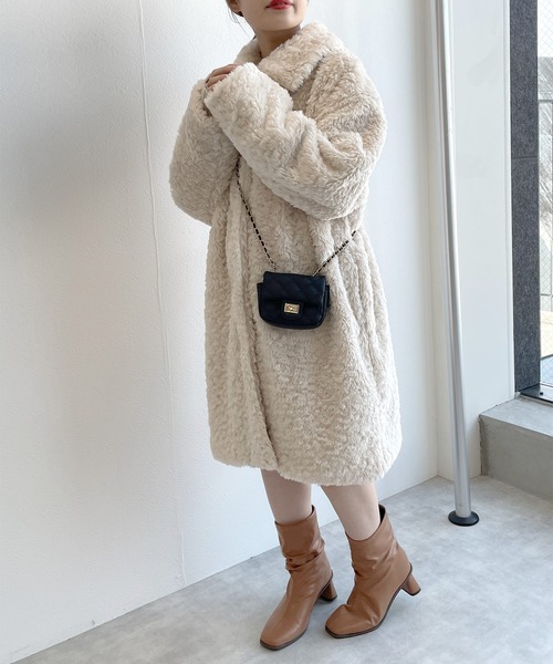 w closet（ダブルクローゼット）の「ギャザーブーツ（ブーツ・レディース・ベージュ/アイボリー/ブラック・M/L）」の15枚目の写真