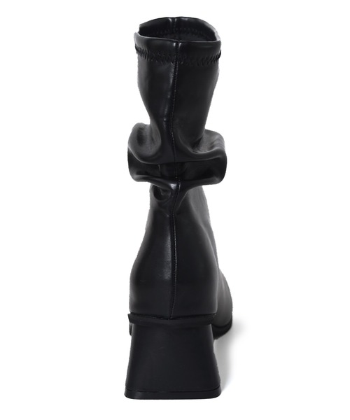 w closet（ダブルクローゼット）の「ギャザーブーツ（ブーツ・レディース・ベージュ/アイボリー/ブラック・M/L）」の14枚目の写真