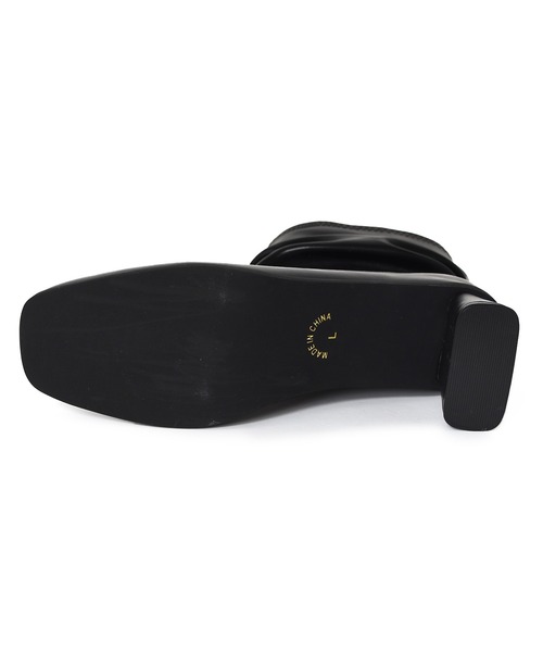 w closet（ダブルクローゼット）の「ギャザーブーツ（ブーツ・レディース・ベージュ/アイボリー/ブラック・M/L）」の5枚目の写真