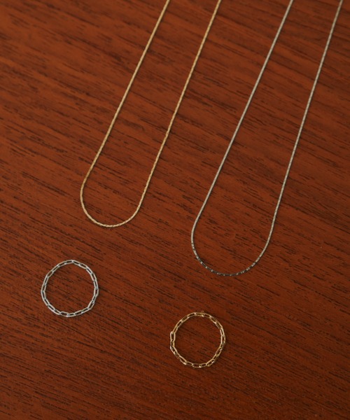VANNIE U(ヴァニーユー)の「chain ring(リング・レディース・シルバー/ゴールド・#9/#11)」の15枚目の写真