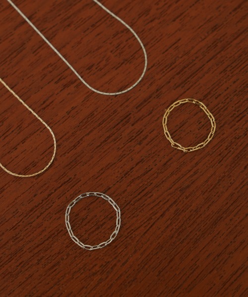 VANNIE U(ヴァニーユー)の「chain ring(リング・レディース・シルバー/ゴールド・#9/#11)」の9枚目の写真