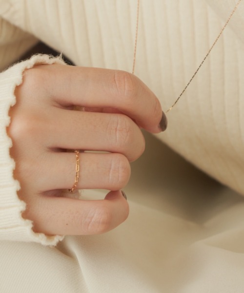 VANNIE U(ヴァニーユー)の「chain ring(リング・レディース・シルバー/ゴールド・#9/#11)」の8枚目の写真