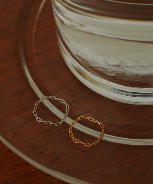 VANNIE U(ヴァニーユー)の「chain ring(リング・レディース・シルバー/ゴールド・#9/#11)」の16枚目の写真