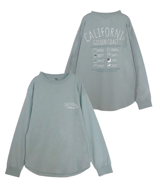 UNDERWRAPS(アンダーラップス)の「【綿100%】刺繍袖リブロンT(M3)(Tシャツ/カットソー・キッズ・ホワイト/グリーン/ブラック・120/130/140/150/160)」の3枚目の写真