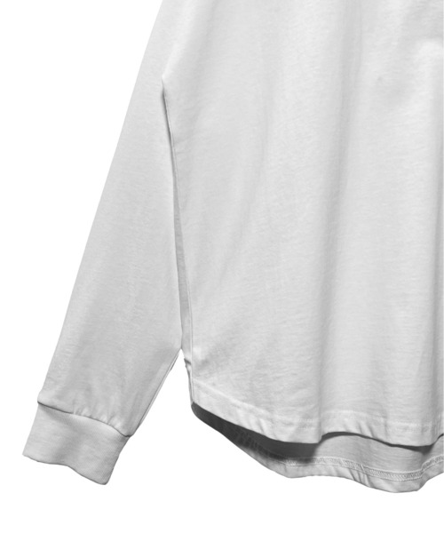 UNDERWRAPS(アンダーラップス)の「【綿100%】刺繍袖リブロンT(M3)(Tシャツ/カットソー・キッズ・ホワイト/グリーン/ブラック・120/130/140/150/160)」の5枚目の写真