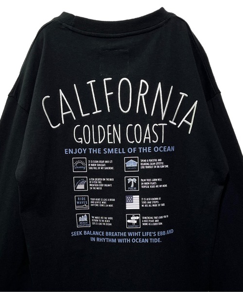 UNDERWRAPS(アンダーラップス)の「【綿100%】刺繍袖リブロンT(M3)(Tシャツ/カットソー・キッズ・ホワイト/グリーン/ブラック・120/130/140/150/160)」の7枚目の写真