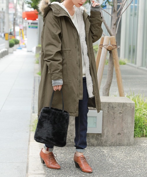 osharewalker（オシャレウォーカー）の「『フェイクファー2wayトートバッグ』（トートバッグ・レディース・グレー/レオパード・FREE）」の12枚目の写真