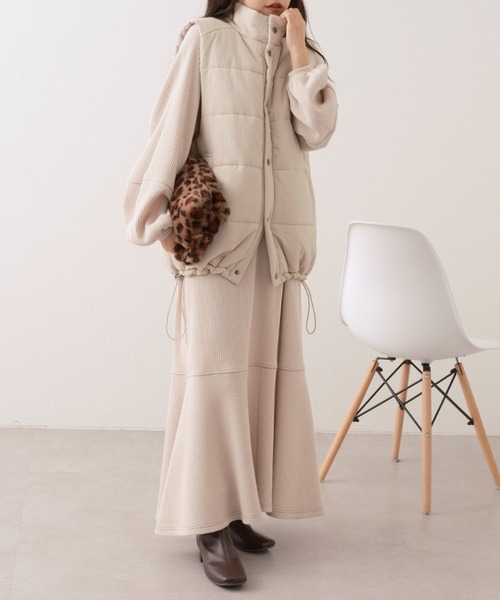CIAOPANIC TYPY - 完売品 ボアベスト付き中綿ブルゾン ホワイト