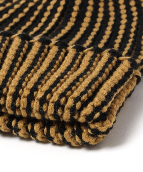 ALAND（エーランド）の「【UNISEX】3.3Field Trip／ステッチニットビーニー　2182134（ニットキャップ/ビーニー・レディース・ブラウン/グリーン・FREE）」の7枚目の写真