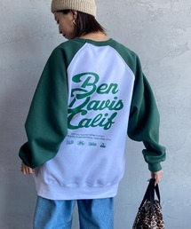 BEN DAVIS（ベンデイビス）の「【WEB限定】[BEN DAVIS/ベンデイビス] SCRIP バックプリントラグランスリーブスウェット（スウェット・メンズ）」