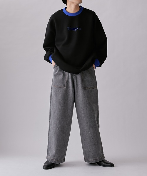 Lui's（ルイス）の「【Neucon / ニューコン】23SS デニムバギーパンツ (セットアップ対応）（デニムパンツ・メンズ・グレー/サックスブルー・1/2）」の6枚目の写真