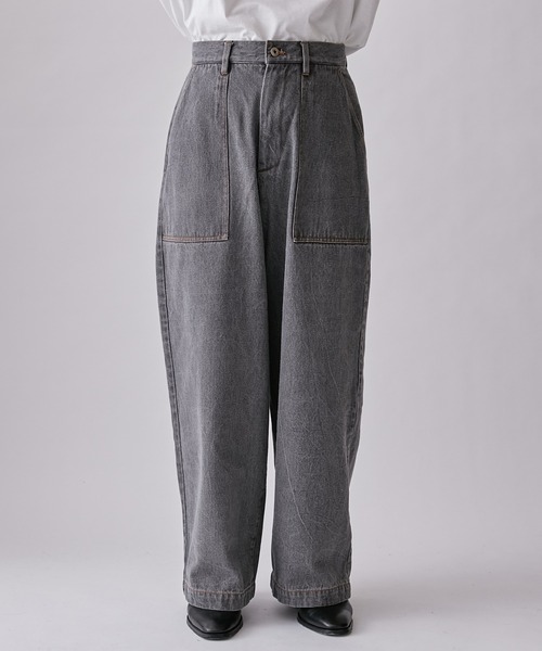 Lui's（ルイス）の「【Neucon / ニューコン】23SS デニムバギーパンツ (セットアップ対応）（デニムパンツ・メンズ・グレー/サックスブルー・1/2）」の14枚目の写真